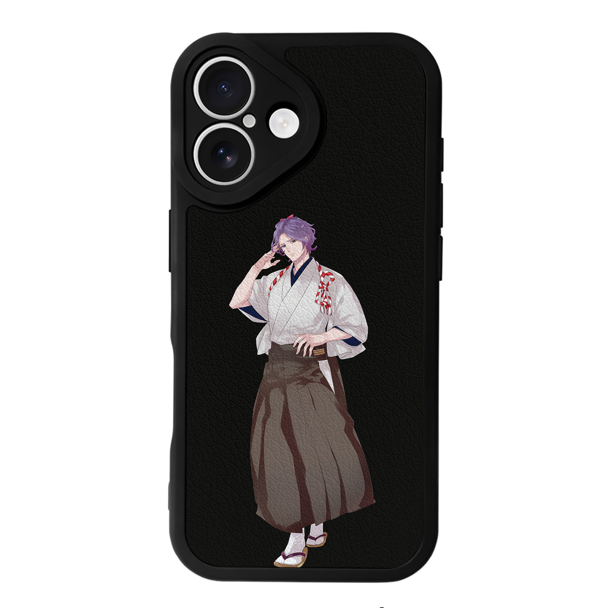 （画像用） 刀剣乱舞 Touken Ranbu 【iPhone 16シリーズ対応】シリコンスマホケース（レザー調） 材質：シリコン